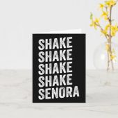Carte Shake Senora Halloween (Fleur jaune)