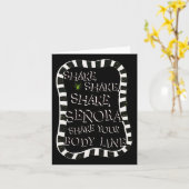Carte Shake Shake Senora Drôle Halloween (Fleur jaune)