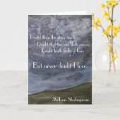 Carte Shakespeare Art (Fleur jaune)