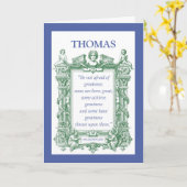 Carte Shakespeare Customizable Great Birthday (Fleur jaune)