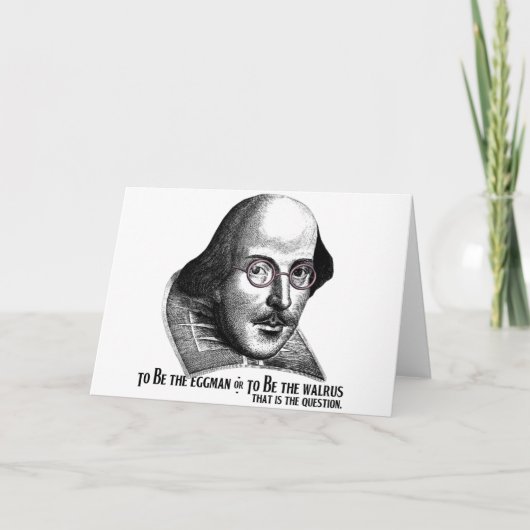 Carte Shakespeare Lennon II (Devant)
