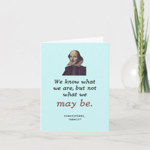 Carte Shakespeare Littéraire Nerd Graduation