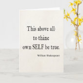 Carte Shakespeare que la citation à Thine possèdent (Fleur jaune)