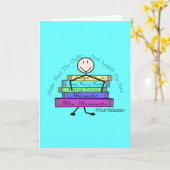 Carte Shakespeare Quote Stick People Design (Fleur jaune)