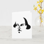 Carte Shakespeare simple (Fleur jaune)