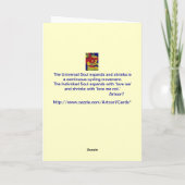 Carte Shalom at Passover Card (Dos)