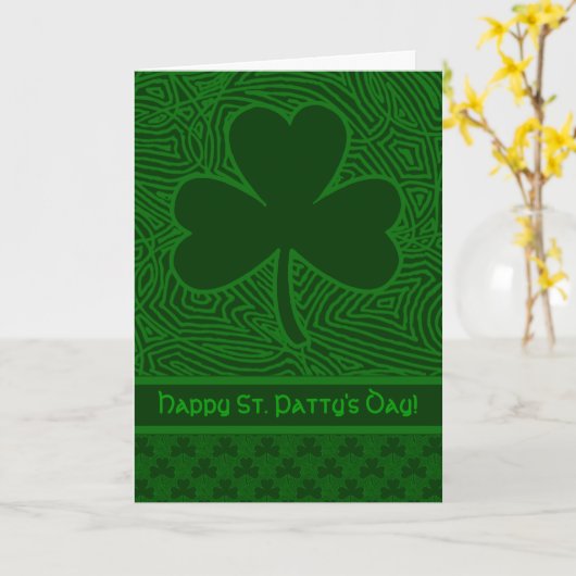 Carte Shamrock (Fleur jaune)