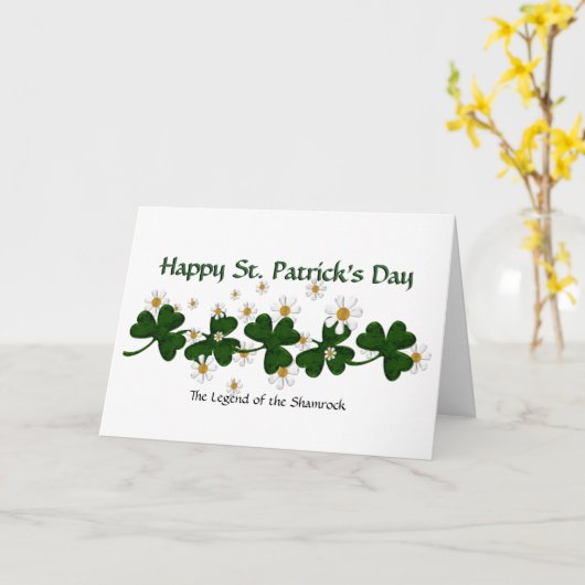 Carte Shamrock (Fleur jaune)