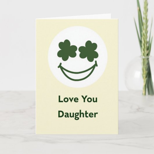 Carte Shamrock Amour Fille (Devant)