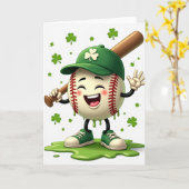 Carte Shamrock Baseball Fun Card (Fleur jaune)