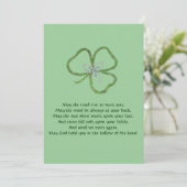 Carte Shamrock celte irlandais Knot (Debout devant)