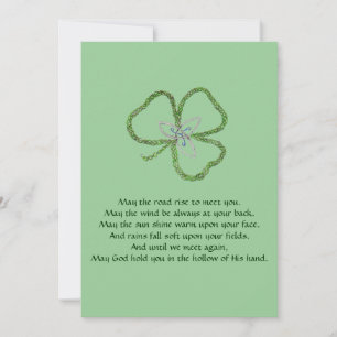 Carte Shamrock celte irlandais Knot