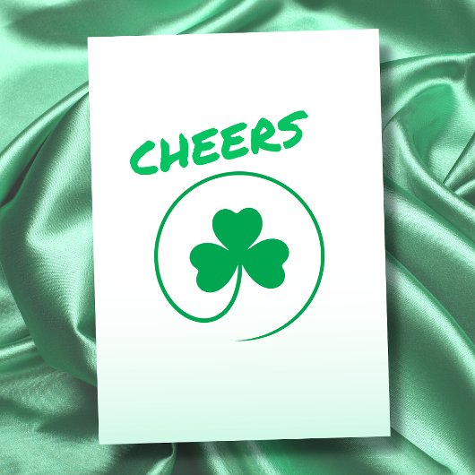 Carte Shamrock Clover Irish Ireland Accueille tout le mo