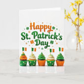 Carte Shamrock Cupcake Pattern Card (Fleur jaune)