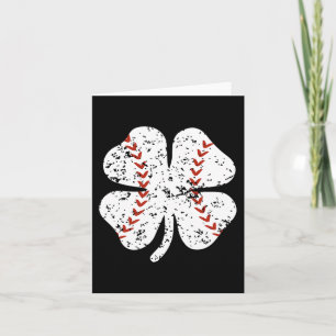 Carte Shamrock de baseball Jour de la Saint Patrick lanc