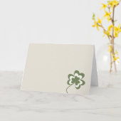 Carte Shamrock de la fête de la Saint-Patrick (Fleur jaune)