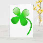 Carte Shamrock de la Saint-Patrick (Fleur jaune)