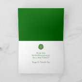 Carte Shamrock de la Saint Patrick Vous savez Vous êtes  (Intérieur)