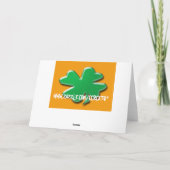 Carte Shamrock de Saint Patrick. (Dos)