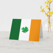 Carte Shamrock de Saint Patrick. (Fleur jaune)