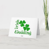 Carte Shamrock de trèfle irlandais (Dos)