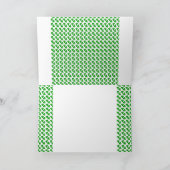 Carte Shamrock de trèfle irlandais (Intérieur)