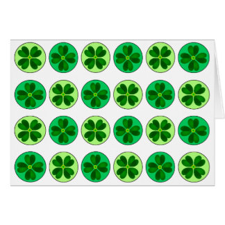 Carte Shamrock Dotty Lucky