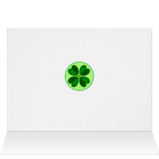Carte Shamrock Dotty Lucky (Intérieur Horizontal (haut))