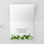 Carte Shamrock et arc-en-ciel de la Saint-Patrick (Intérieur)
