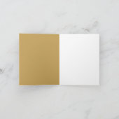 Carte Shamrock Gold Foil, Saint Patrick's Day (Intérieur)