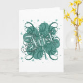 Carte Shamrock irlandais (Fleur jaune)