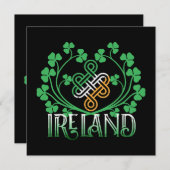 CARTE SHAMROCK IRLANDE (Devant / Derrière)