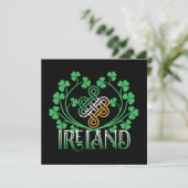 CARTE SHAMROCK IRLANDE (Debout devant)
