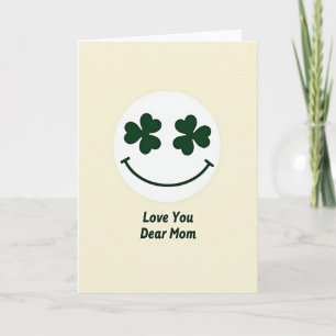 Carte Shamrock Je T'Aime Maman Chérie