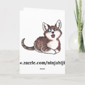 Carte Shamrock Kitty (Dos)