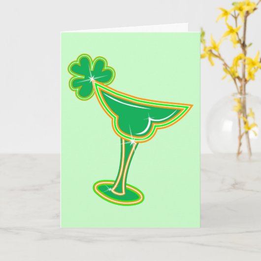 Carte Shamrock Margarita (Fleur jaune)