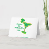 Carte Shamrock Margarita avec salutation (Dos)