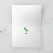 Carte Shamrock Margarita avec salutation (Intérieur)