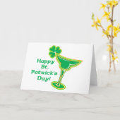 Carte Shamrock Margarita avec salutation (Fleur jaune)