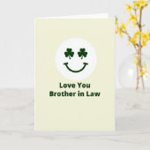 Carte Shamrock Smiling Brother Card (Fleur jaune)