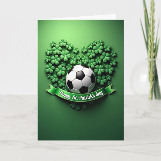 Carte Shamrock Soccer Joy Card (Devant)