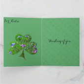 Carte Shamrock St. Patrick's (Intérieur)