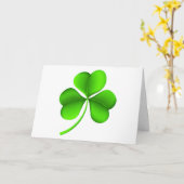 Carte Shamrock sur Gccnt blanc (Fleur jaune)