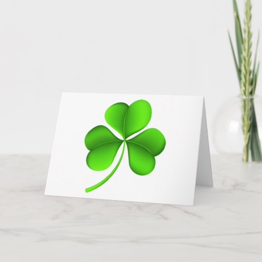 Carte Shamrock sur Gccnt blanc (Devant)