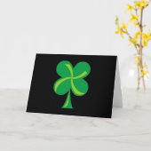 Carte Shamrock vert (Fleur jaune)