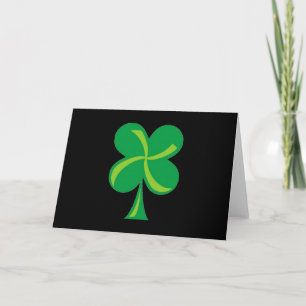Carte Shamrock vert