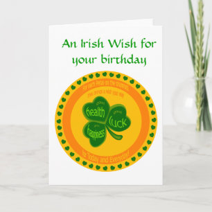 Carte Shamrock Wishes