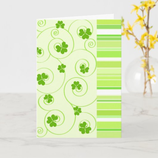 Carte Shamrocks and stripes (Fleur jaune)