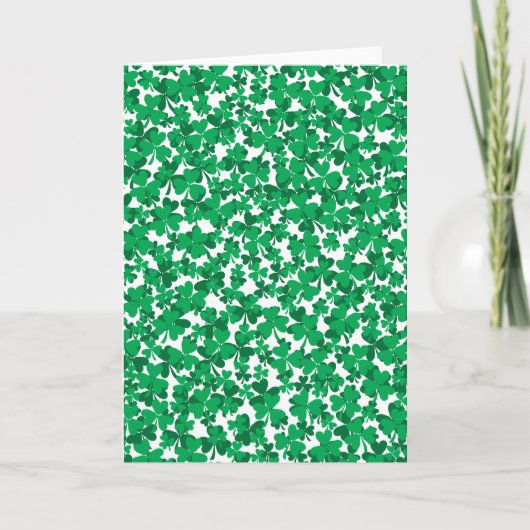 Carte Shamrocks de la Saint Patrick (Devant)