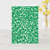 Carte Shamrocks de la Saint Patrick (Fleur jaune)